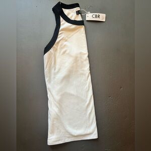 CBR Women's Black and White Tank Top